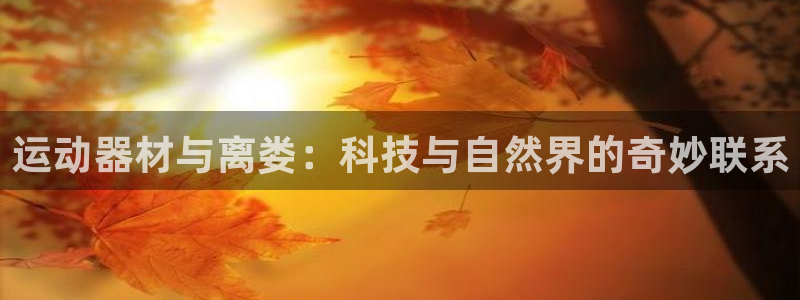 好博体育官网下载招商电话号码查询：运动器材与离娄：科技与自然