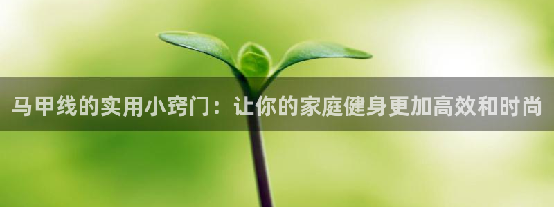 好博体育官方正版app娱乐网站：马甲线的实用小窍门：让你的家